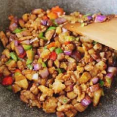Cách làm Bánh bao nhân thịt xào cà tím