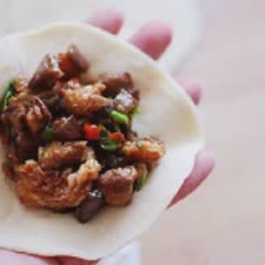Cách làm Bánh bao nhân thịt xào cà tím