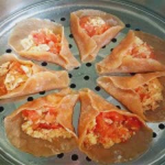 Cách làm Bánh hấp nhân trứng sốt cà chua