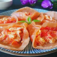 Cách làm Bánh hấp nhân trứng sốt cà chua