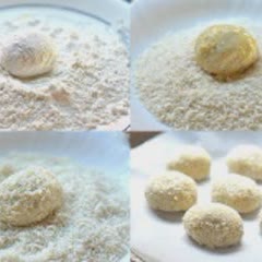 Cách làm bánh khoai môn chiên xù nhân trứng muối