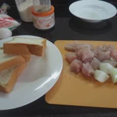 Bánh mì sandwich cá chiên