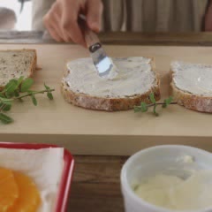 Cách làm Bánh mì sandwich trái cây tươi