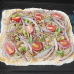 Cách làm bánh pizza gà xé phay