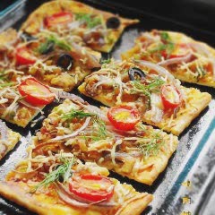 Cách làm bánh pizza gà xé phay