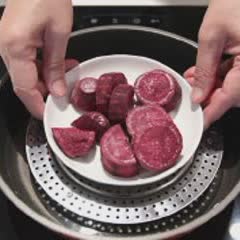 Cách làm Bánh Rán Khoai Lang Tím giòn rụm thơm bùi
