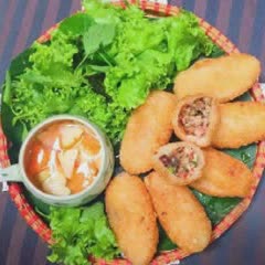 Cách làm bánh rán mặn nhân thịt