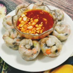 Cách làm bánh tráng lụi chấm mắm me