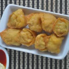 Cách làm hoành thánh chiên nhân phô mai khoai tây