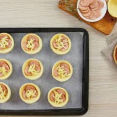 Cách Làm Bánh Tart Trứng Phô Mai Chà Bông Xúc Xích | Thơm Ngon Đơn Gỉan