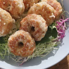 Cách làm thịt chiên kiểu bánh donut