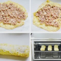 Cách làm Trứng cuộn thịt bằm nấm nướng