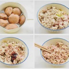 Cách làm Trứng cuộn thịt bằm nấm nướng