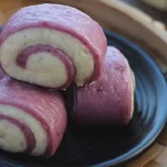 Cách Làm Bánh Bao Khoai Lang Tím | Hình Xoắn Tròn