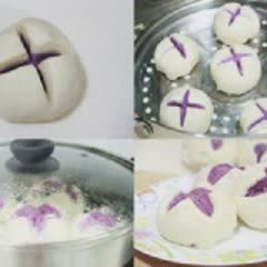 Cách Làm Bánh Bao Khoai Lang Tím Hấp Cực Ngon