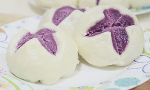 Cách Làm Bánh Bao Khoai Lang Tím Hấp Cực Ngon