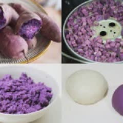 Cách Làm Bánh Bao Khoai Lang Tím Hấp Cực Ngon