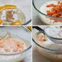 Cách làm bánh bông lan cà rốt cuộn