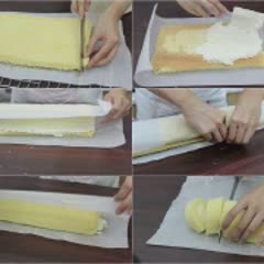 Cách làm bánh bông lan cuộn kem tươi