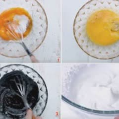 Cách làm bánh bông lan tinh than tre
