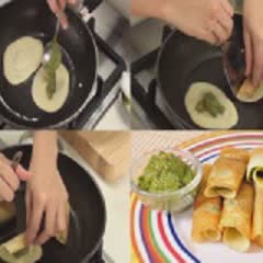 Cách làm bánh bột mì cuộn trà xanh