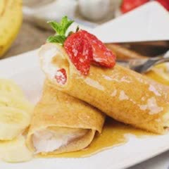 Cách Làm Bánh Crepe Chuối Dâu Tây Cực Dễ, Ngon