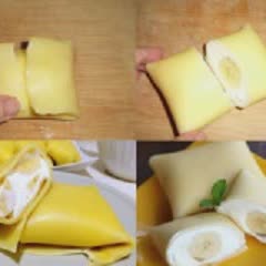 Cách Làm Bánh Crepe Chuối Kem Lạnh | Ăn Là Ghiền