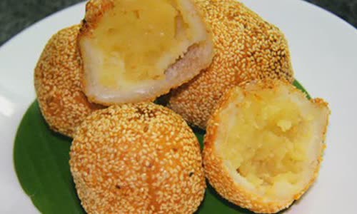 Cách làm Bánh Khoai Lang Đậu Xanh hấp dẫn cho cả nhà ăn vặt