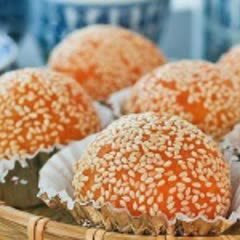 Cách làm bánh khoai lang nhân đậu đỏ