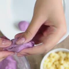 Cách Làm Bánh Khoai Lang Tím Bọc Phô Mai Chiên Dễ