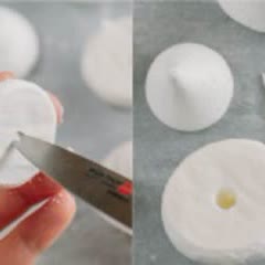 Cách làm Bánh meringue hình nấm