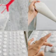Cách làm Bánh meringue hình nấm
