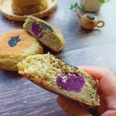 Cách làm bánh mì khoai lang tím Nhật Bản