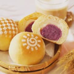 Cách làm Bánh mì nhân khoai lang tím