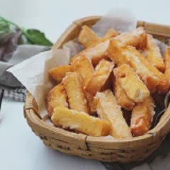 Cách làm bánh mì sandwich chiên giòn ngào đường