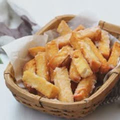 Cách làm bánh mì sandwich chiên giòn ngào đường