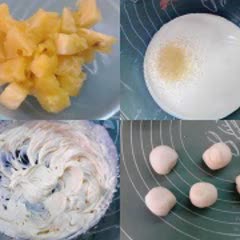 Cách làm bánh mochi nhân dứa