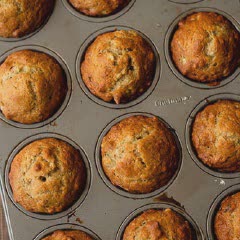 Cách làm bánh muffin chuối hạt óc chó mềm xốp bổ dưỡng 