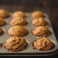 Cách làm bánh muffin chuối hạt óc chó mềm xốp bổ dưỡng 