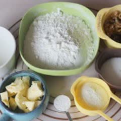 Cách làm bánh nướng bơ sữa và nam việt quất