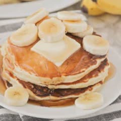 Cách làm Bánh Pancake chuối nghiền