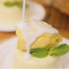 Cách làm bánh pudding sầu riêng
