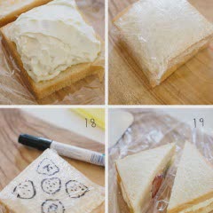 Cách làm Bánh Sandwich Kẹp Kem Trái Cây tươi đẹp mắt