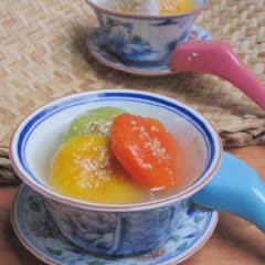 Cách làm bánh trôi bánh chay ngũ sắc
