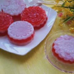 Cách làm bánh trung thu rau câu dưa hấu nước cốt dừa
