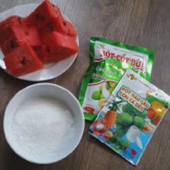 Cách làm bánh trung thu rau câu dưa hấu nước cốt dừa