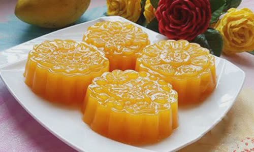 Cách làm bánh trung thu rau câu vị xoài