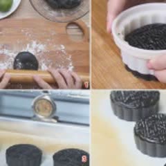 Cách làm Bánh Trung Thu Tinh Than Tre với nhân đậu xanh