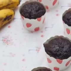 Cách Làm Cupcake Chocolate Chuối Xốp Mềm Thơm Ngon