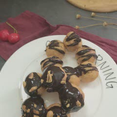 Cách làm Donut mochi đậu hũ - Pon de ring Donut